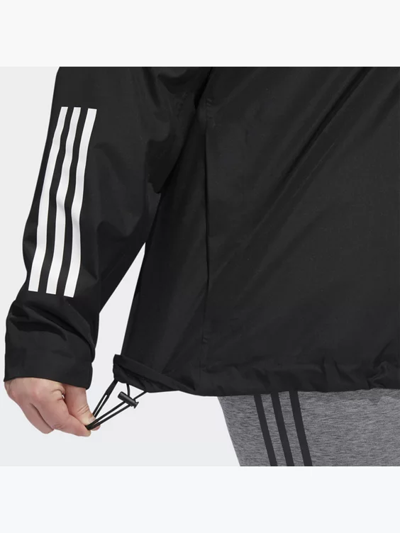 Adidas BSC 3-Streifen RAIN.RDY Jacke – Große Größen 4 Adidas BSC 3-Streifen RAIN.RDY Jacke – Große Größen – Bild 4