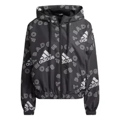 Adidas Essentials Logo Allover Print Windbreaker