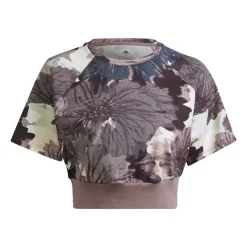 Adidas Allover Print Cropped T-Shirt