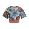 Adidas Allover Print Cropped T-Shirt