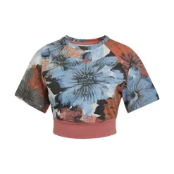 Adidas Allover Print Cropped T-Shirt