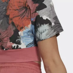 Adidas Allover Print Cropped T-Shirt -Adidas Shop 8012 HP0796 P2