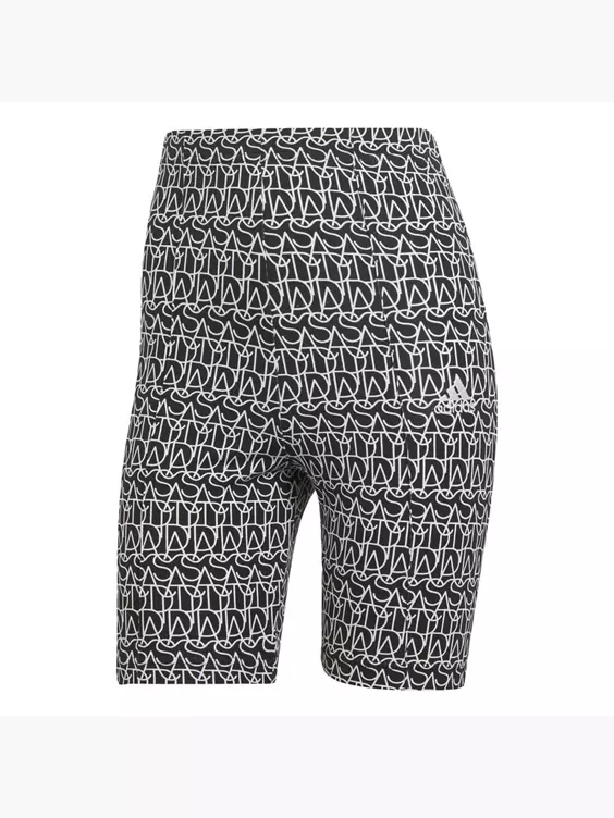 Adidas Adidas Allover Graphic Kurze Leggings 1 Adidas Adidas Allover Graphic Kurze Leggings