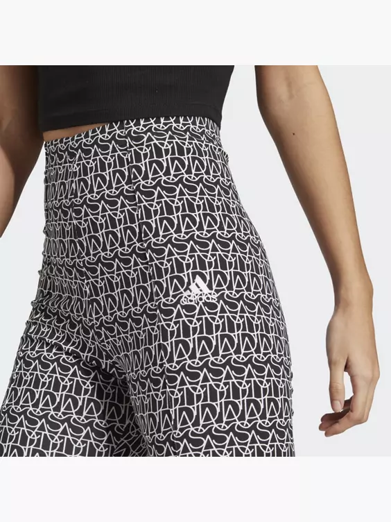 Adidas Adidas Allover Graphic Kurze Leggings 2 Adidas Adidas Allover Graphic Kurze Leggings – Bild 2