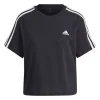 Adidas Essentials 3-Streifen Single Jersey Crop-Top