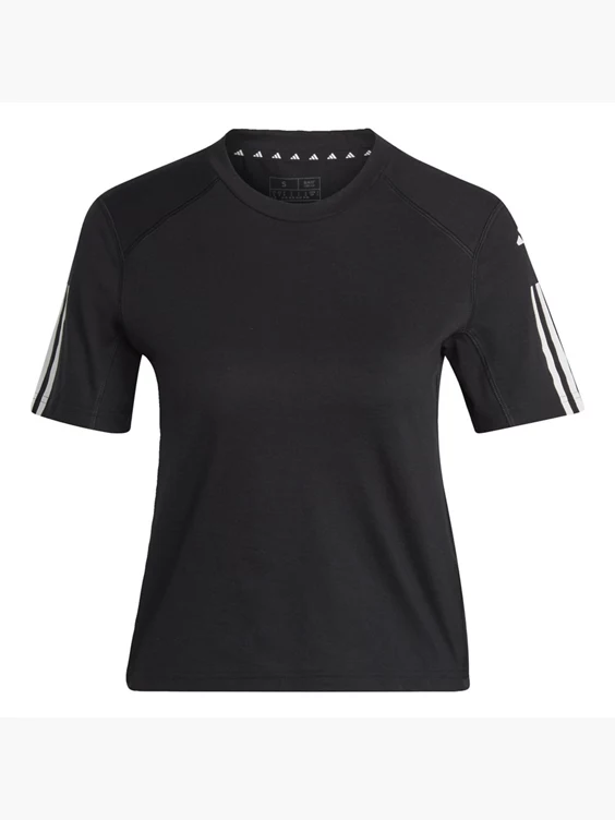 Adidas Train Essentials Train Cotton 3-Streifen Crop T-Shirt 1 Adidas Train Essentials Train Cotton 3-Streifen Crop T-Shirt
