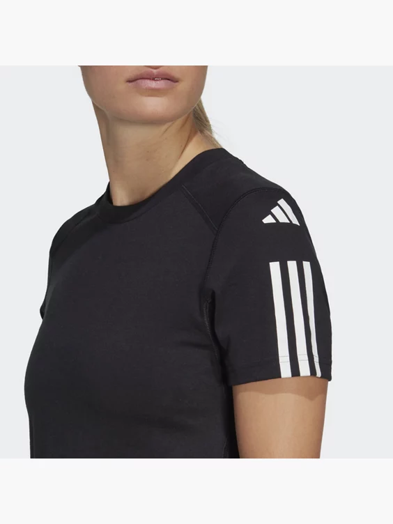 Adidas Train Essentials Train Cotton 3-Streifen Crop T-Shirt 2 Adidas Train Essentials Train Cotton 3-Streifen Crop T-Shirt – Bild 2