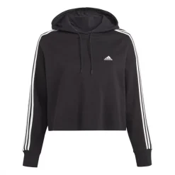 Adidas Essentials 3-Streifen French Terry Crop Hoodie – Große Größen