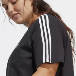 Adidas Essentials 3-Streifen Single Jersey Crop-Top – Große Größen -Adidas Shop 8012 IC5002 P2