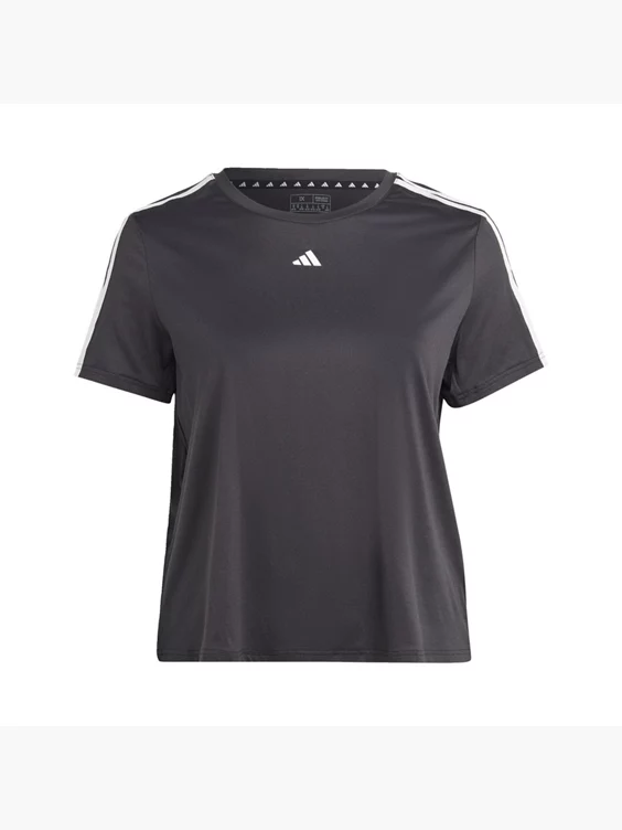 Adidas AEROREADY Train Essentials 3-Streifen T-Shirt – Große Größen 1 Adidas AEROREADY Train Essentials 3-Streifen T-Shirt – Große Größen