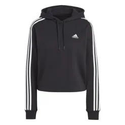 Adidas Essentials 3-Streifen French Terry Crop Hoodie