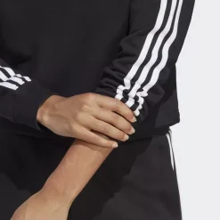 Adidas Essentials 3-Streifen French Terry Crop Hoodie -Adidas Shop 8012 IC8767 P2