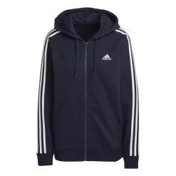 Adidas Essentials 3-Streifen French Terry Regular Kapuzenjacke